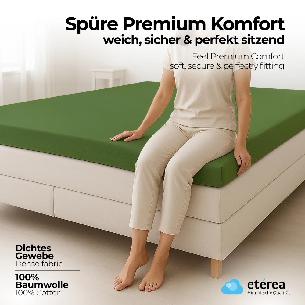etérea Comfort Jersey Topper Spannbettlaken - 90x200 - 200x200 cm