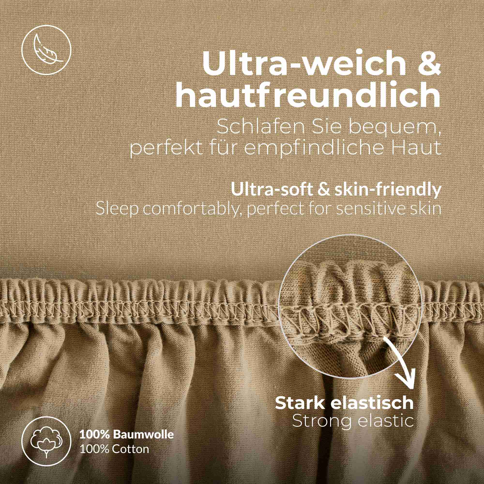 etérea Comfort Jersey Topper Spannbettlaken