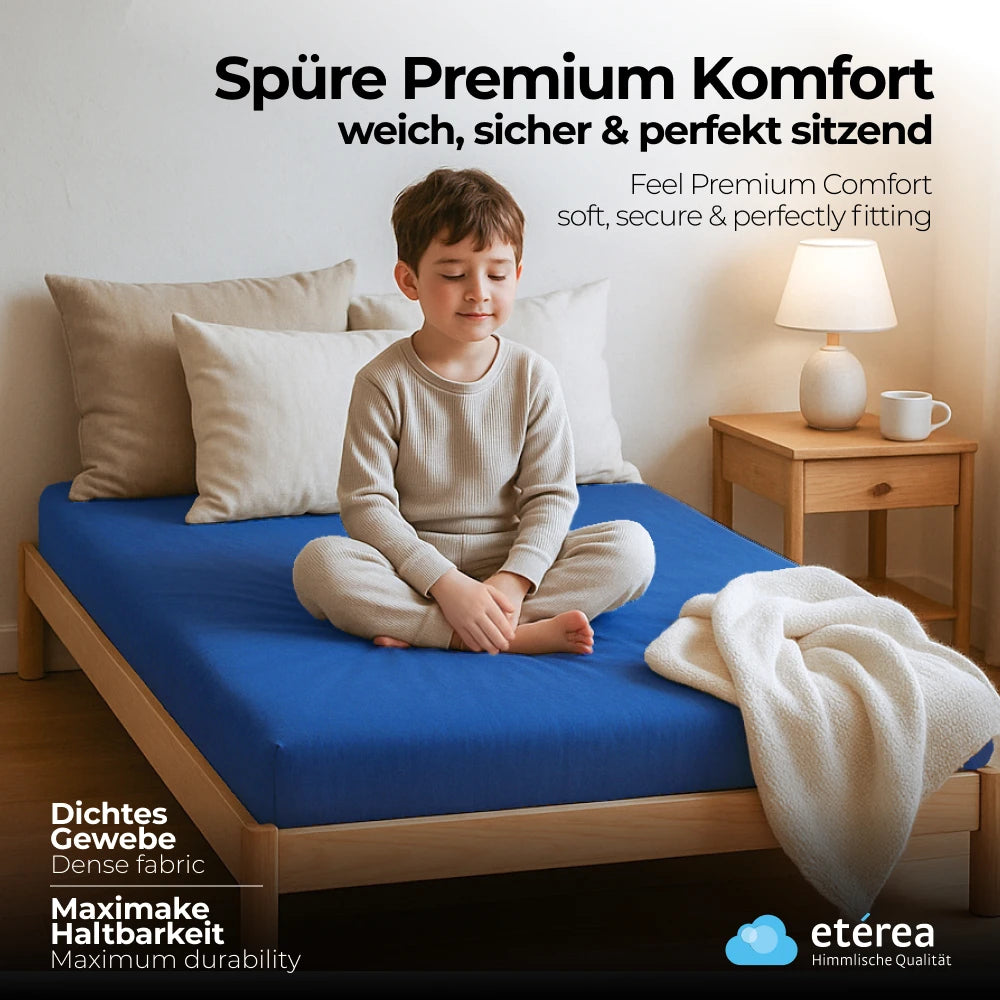 etérea 2 Stück Comfort Jersey Spannbettlaken - 60x120 - 70x140 cm