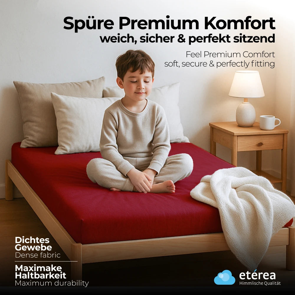 etérea Comfort Jersey Kinder Spannbettlaken Doppelpack - 60x120 - 70x140 cm