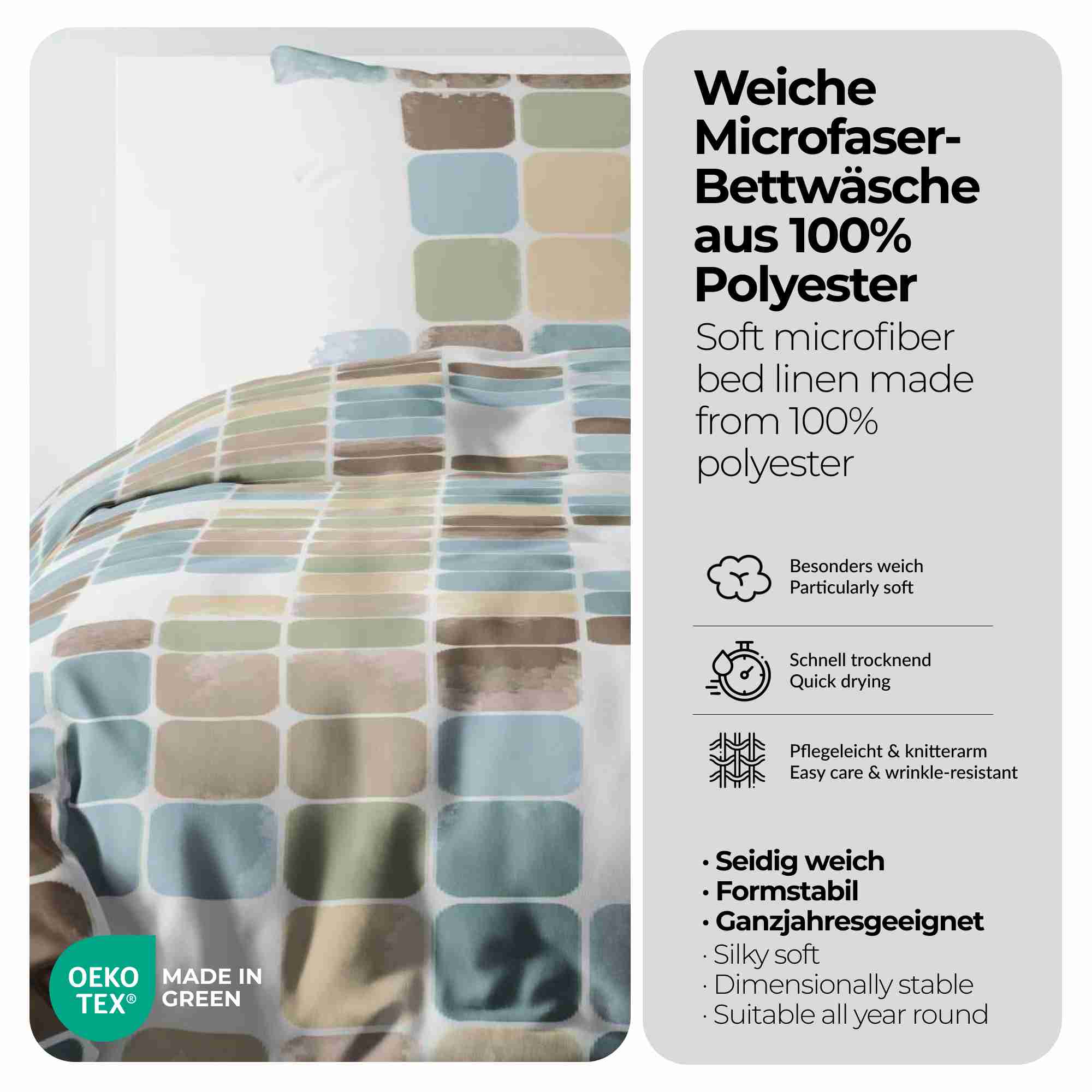 etérea Microfaser Bettwäsche Punkte