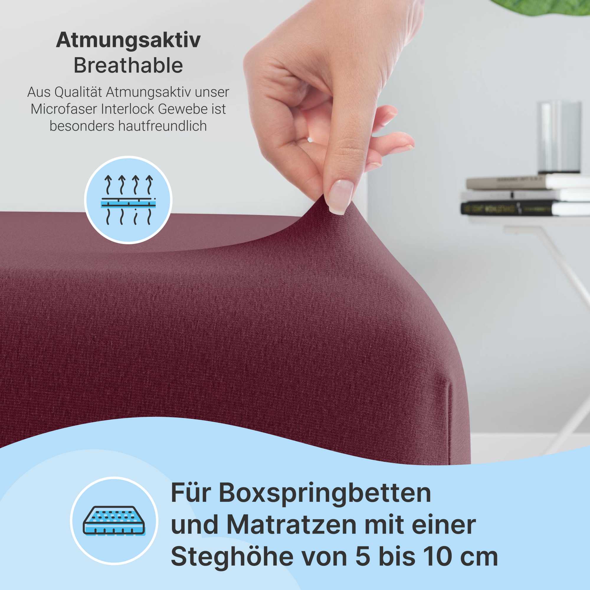 etérea Microfaser Topper Spannbettlaken