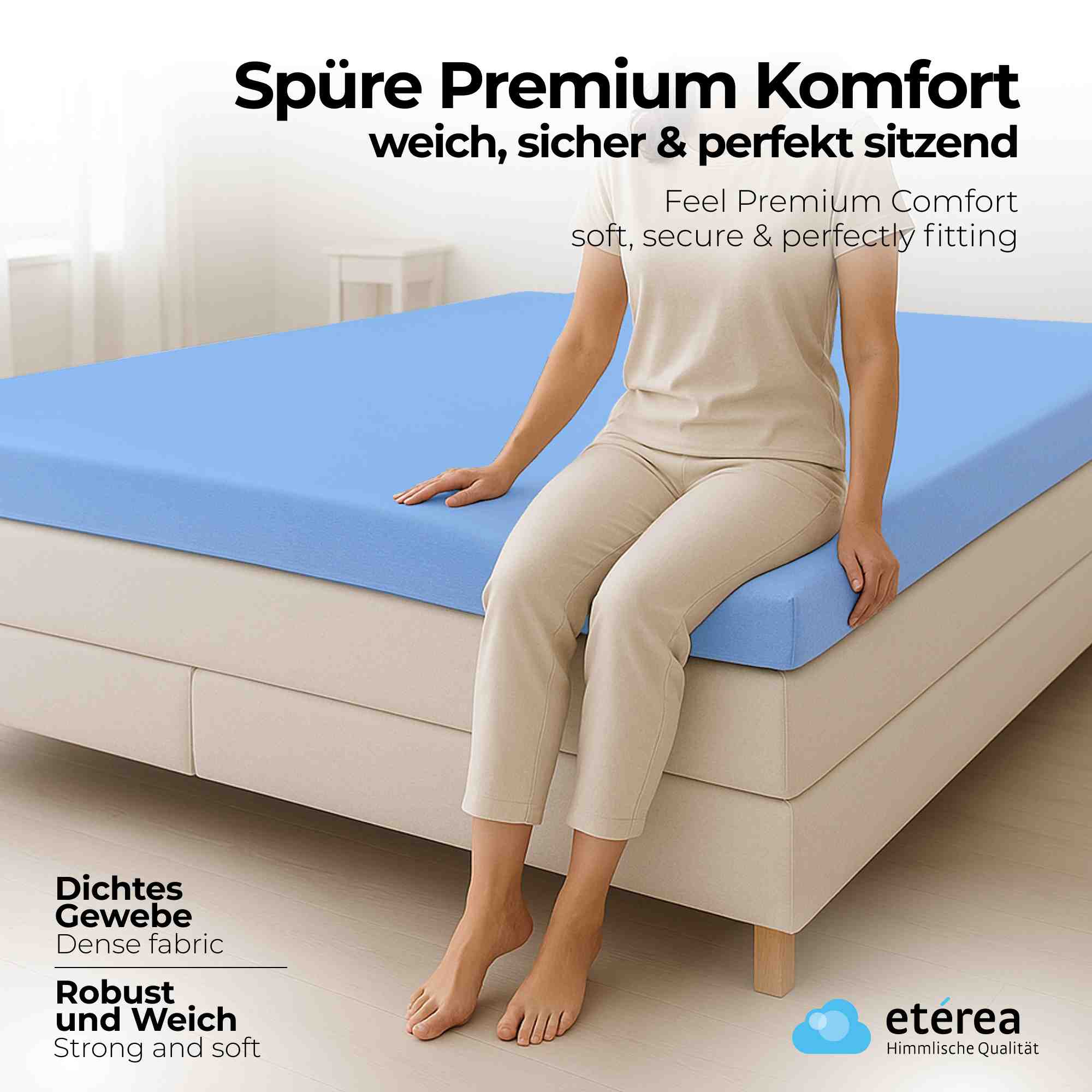 etérea Microfaser Topper Spannbettlaken