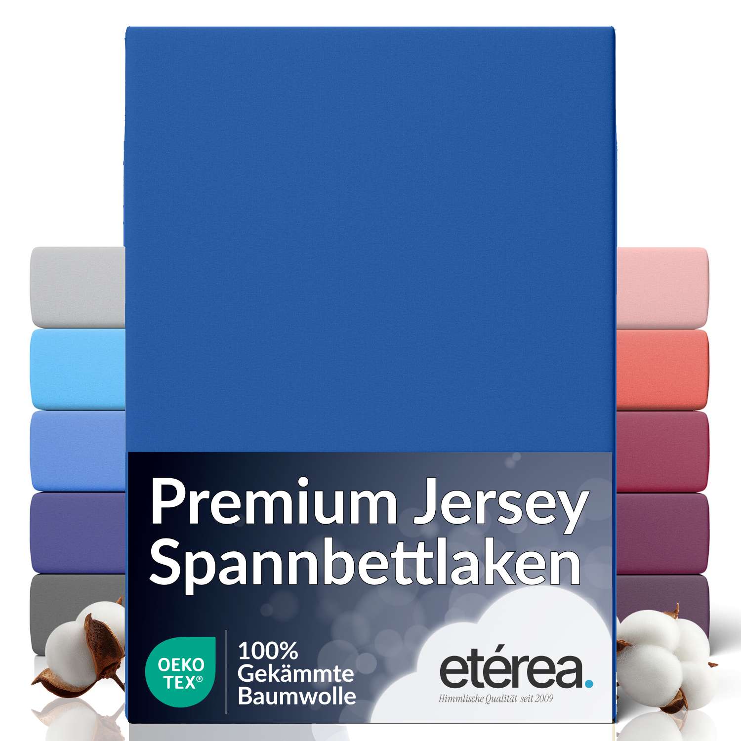 etérea Extra Jersey Spannbettlaken Orange 180x200 - 200x220 cm