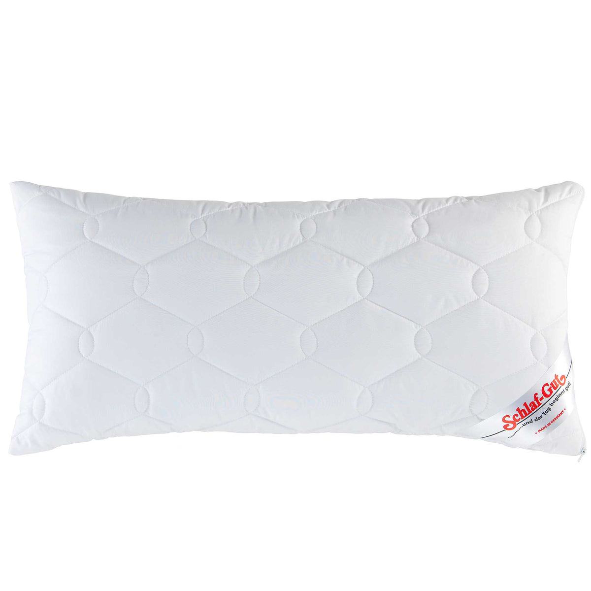 Schlaf-Gut Tencel Kopfkissen gesteppt mit Reißverschluss 40x80 cm 80x80 cm