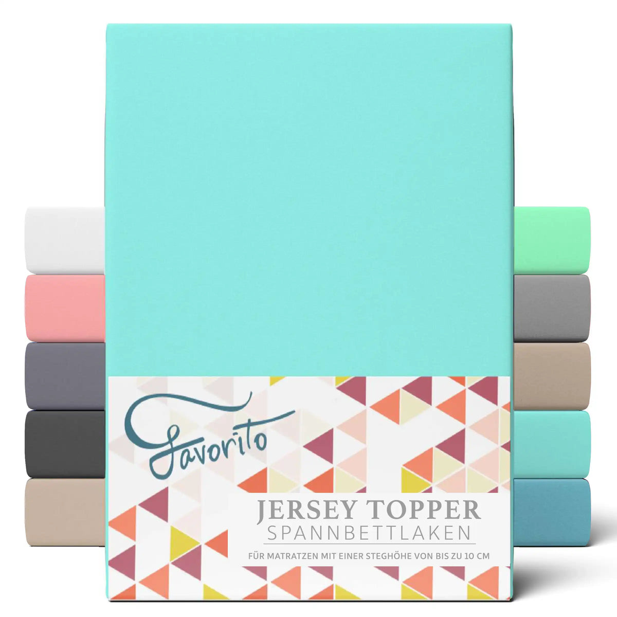 Favorito Jersey Topper Spannbettlaken - von 90x200 bis 200x220 cm