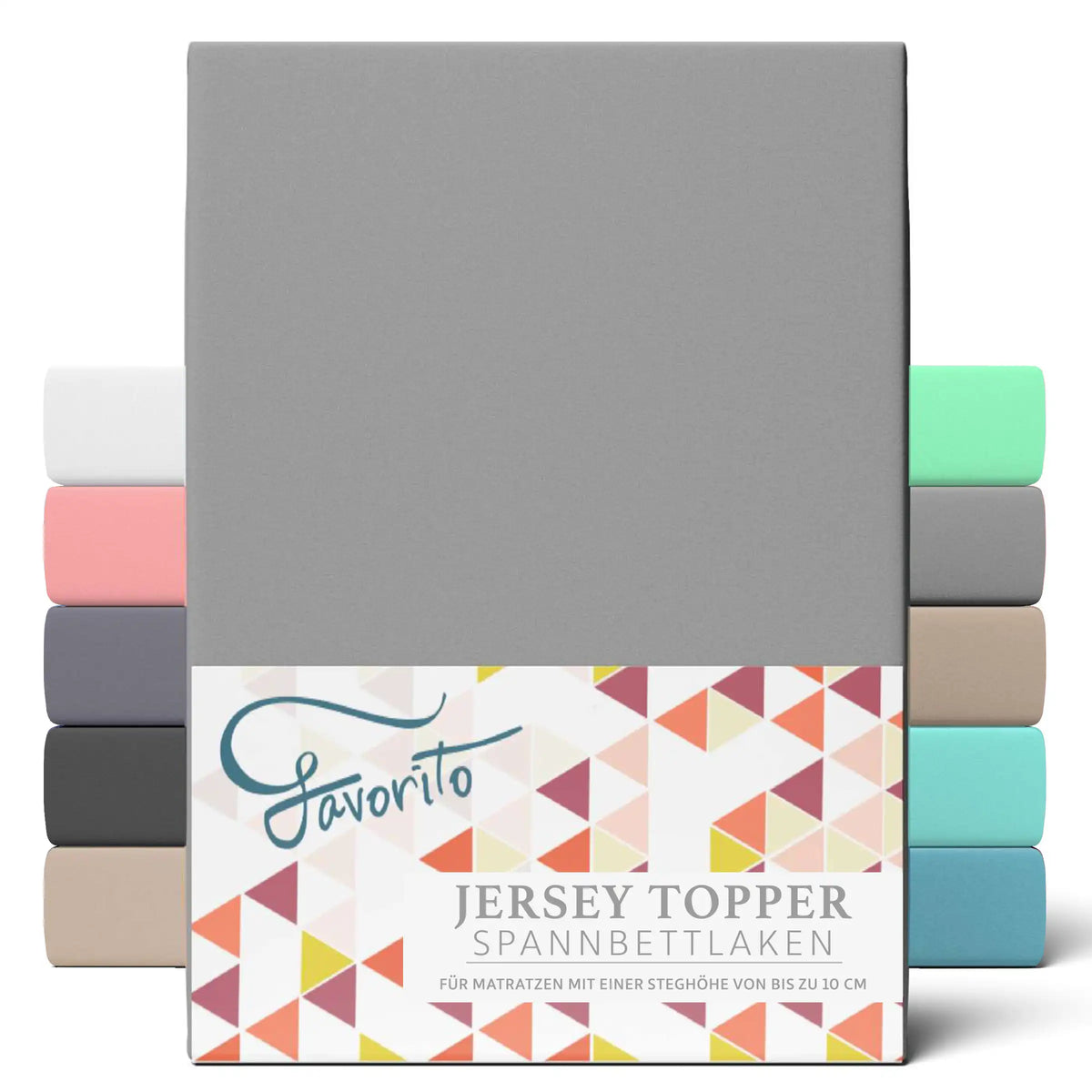 Favorito Jersey Topper Spannbettlaken - von 90x200 bis 200x220 cm