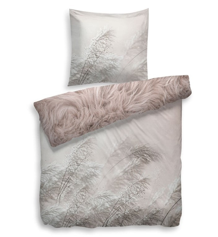 HnL Baumwolle Wende Bettwäsche #farbe_135x200-cm-+-80x80-cm