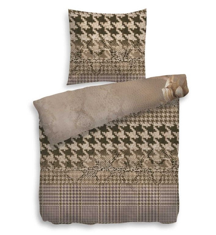 HnL Baumwolle Wende Bettwäsche #farbe_taupe