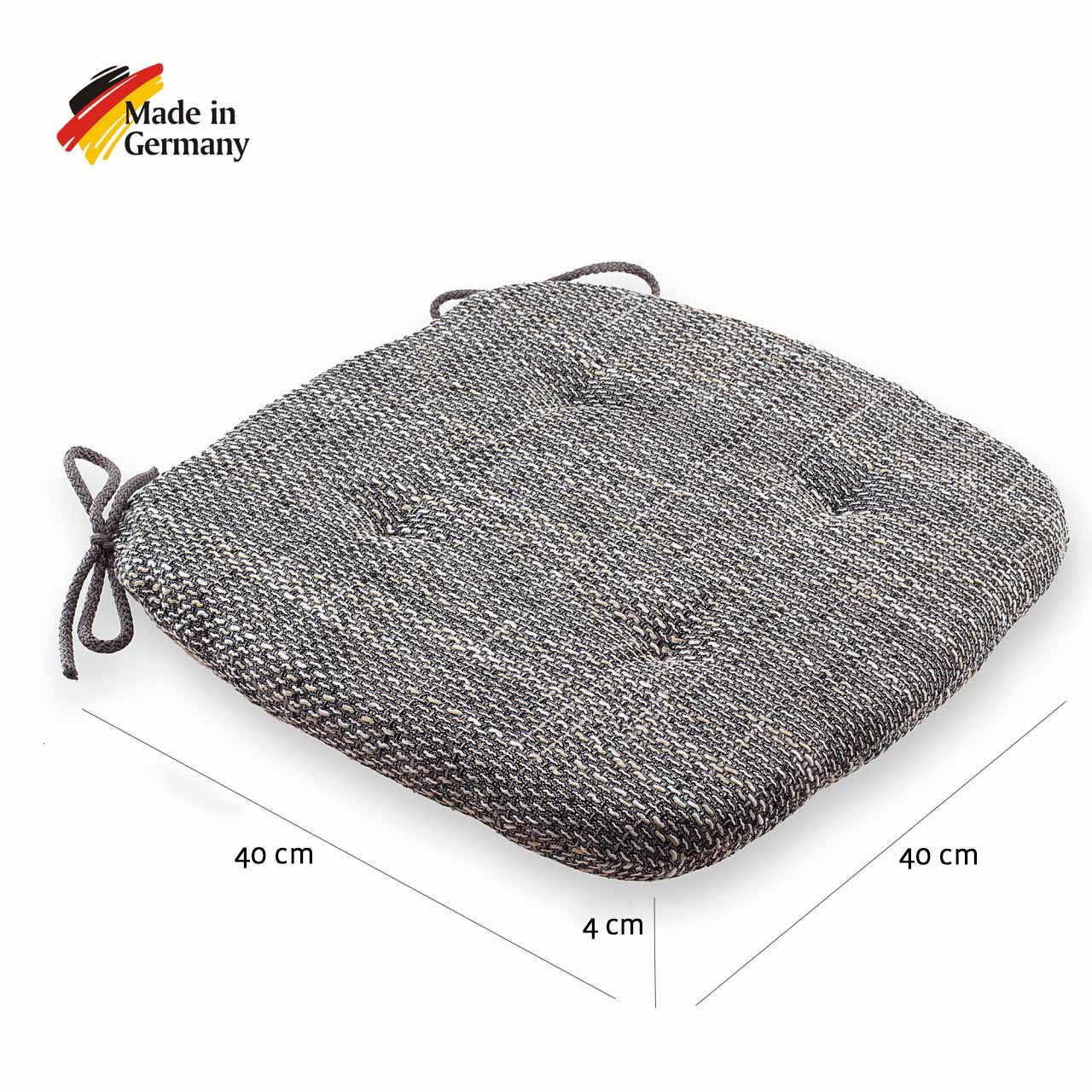 etérea Sitzkissen Stuhlkissen Levio 40x40cm - Made in Germany