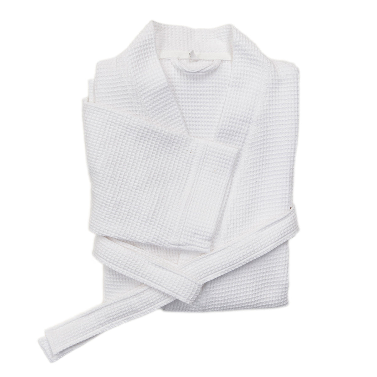 Bademantel Wafel Weiß XL #farbe_weiss