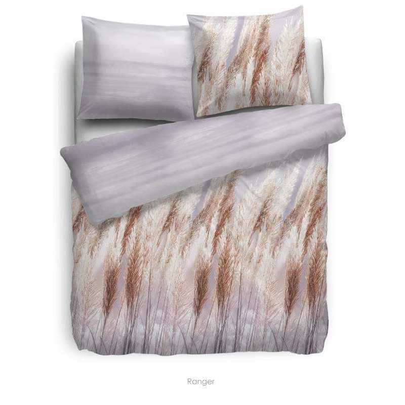 HnL Flanell Bettwäsche Weizen Zartrosa Ranger 135x200 cm + 80x80 cm