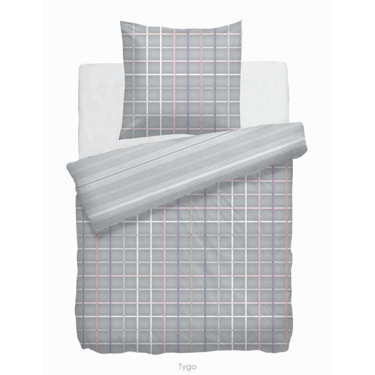 HnL Renforcé Bettwäsche Tygo Beige 135x200 cm + 80x80 cm