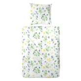 Hahn Polycotton Bettwäsche Blumen Aquarell Blau 135x200 cm + 80x80 cm