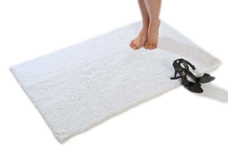 Baumwolle Badematte Klassisch Weiß 60x60 cm