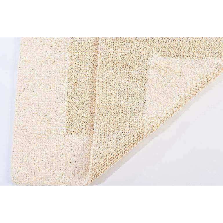 Baumwolle Badematte Klassisch mit Borte Natur 60x100 cm