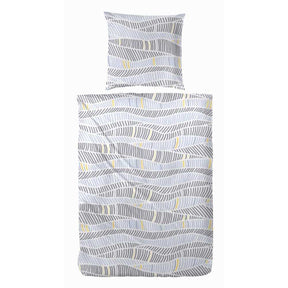 Hahn Biber Bettwäsche Zebra Schwarz Grau 135x200 cm + 80x80 cm