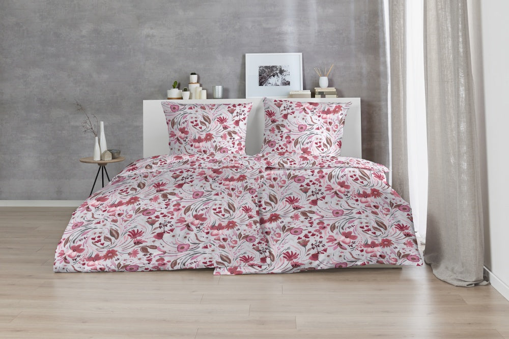 Hahn Feinbiber Bettwäsche #farbe_rot