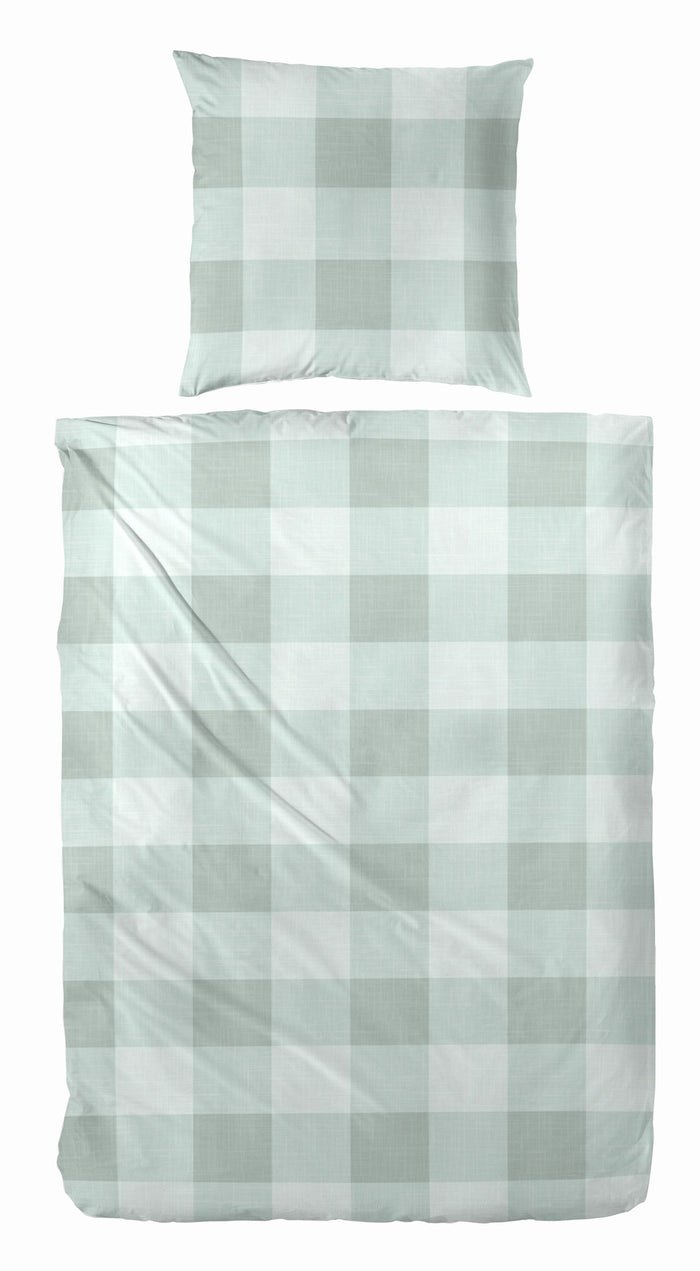 Hahn Biber Bettwäsche Karo #farbe_135x200-cm-+-80x80-cm