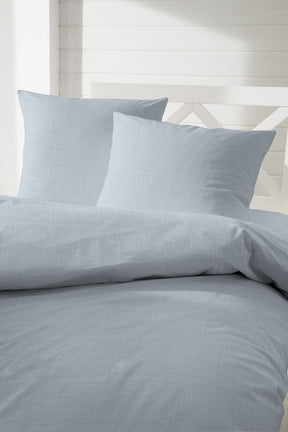 Hahn Biber Bettwäsche Uni Kariert