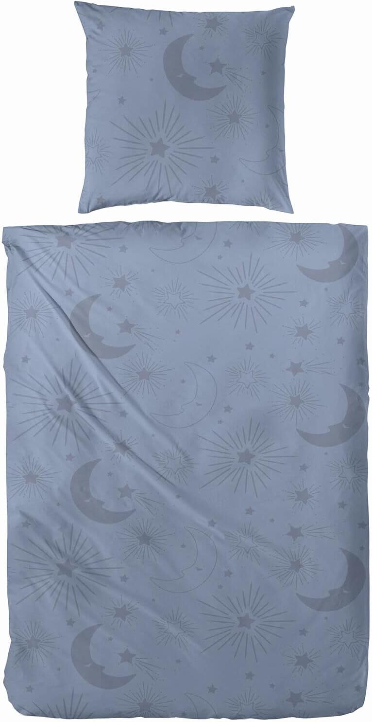Hahn Biber Bettwäsche Mond #farbe_135x200-cm-+-80x80-cm