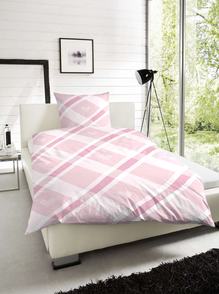 Hahn Biber Bettwäsche Herz #farbe_135x200-cm-+-80x80-cm