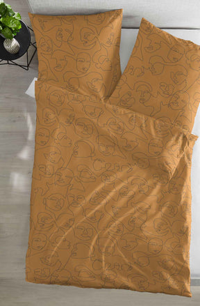 Hahn Feinbiber Bettwäsche Gold Gelb Blüten