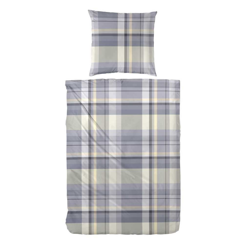 Hahn Edelflanell Bettwäsche #farbe_grau