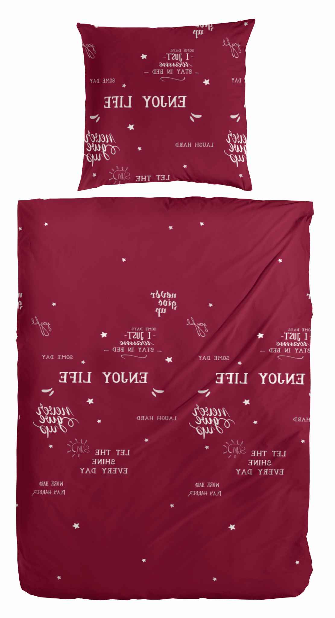 Hahn Edelflanell Bettwäsche #farbe_rot