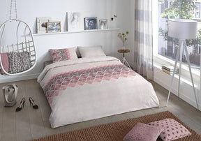 good morning Baumwolle Wende Bettwäsche Abigale Bordeaux