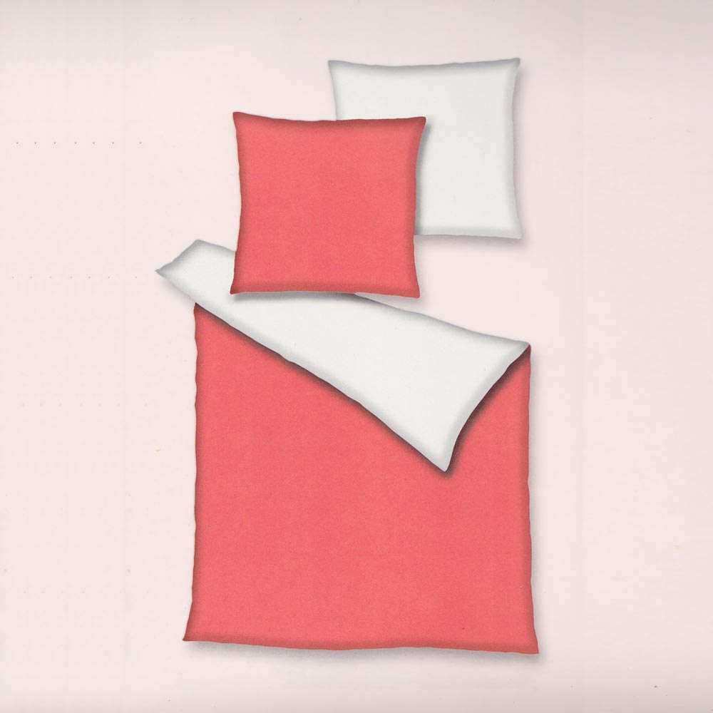 Baumwolle Seersucker Uni Terra Silber 135x200 cm + 80x80 cm