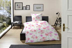 Hahn Microfaser Seersucker Bettwäsche Floral