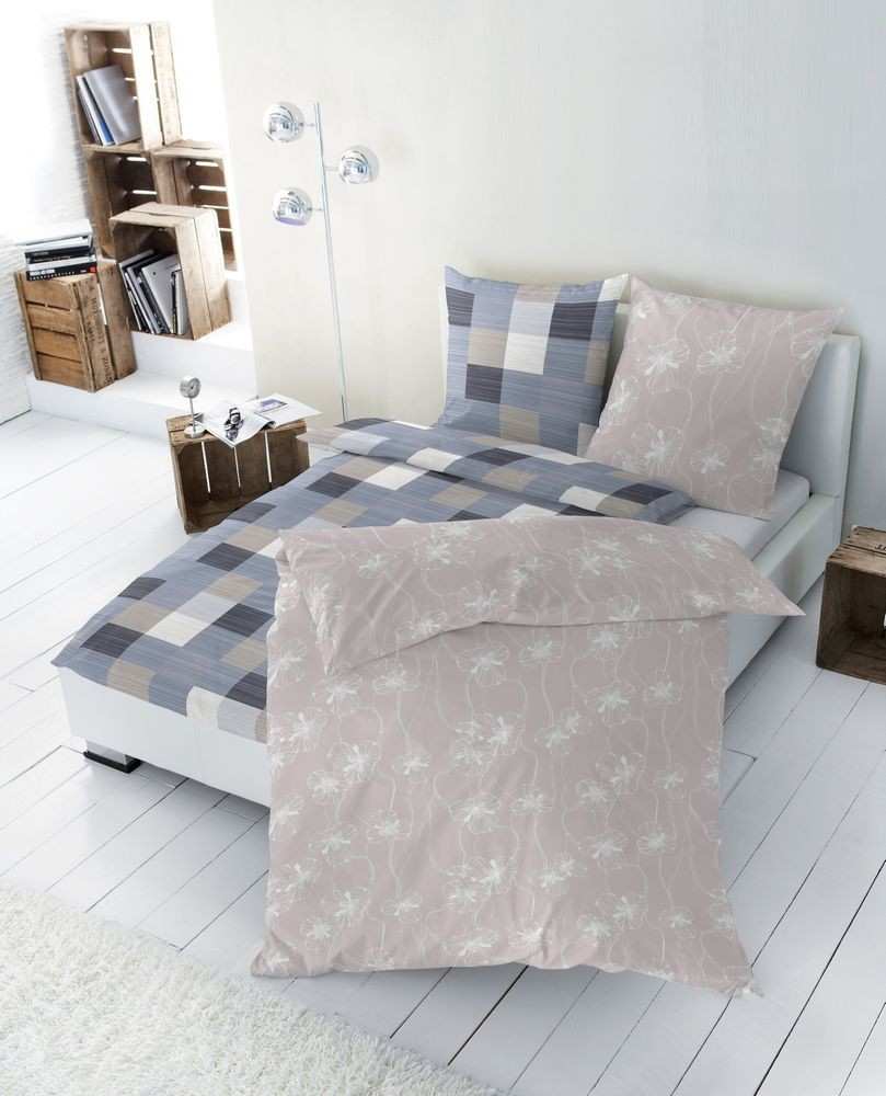 Hahn Seersucker Bettwäsche #farbe_beige
