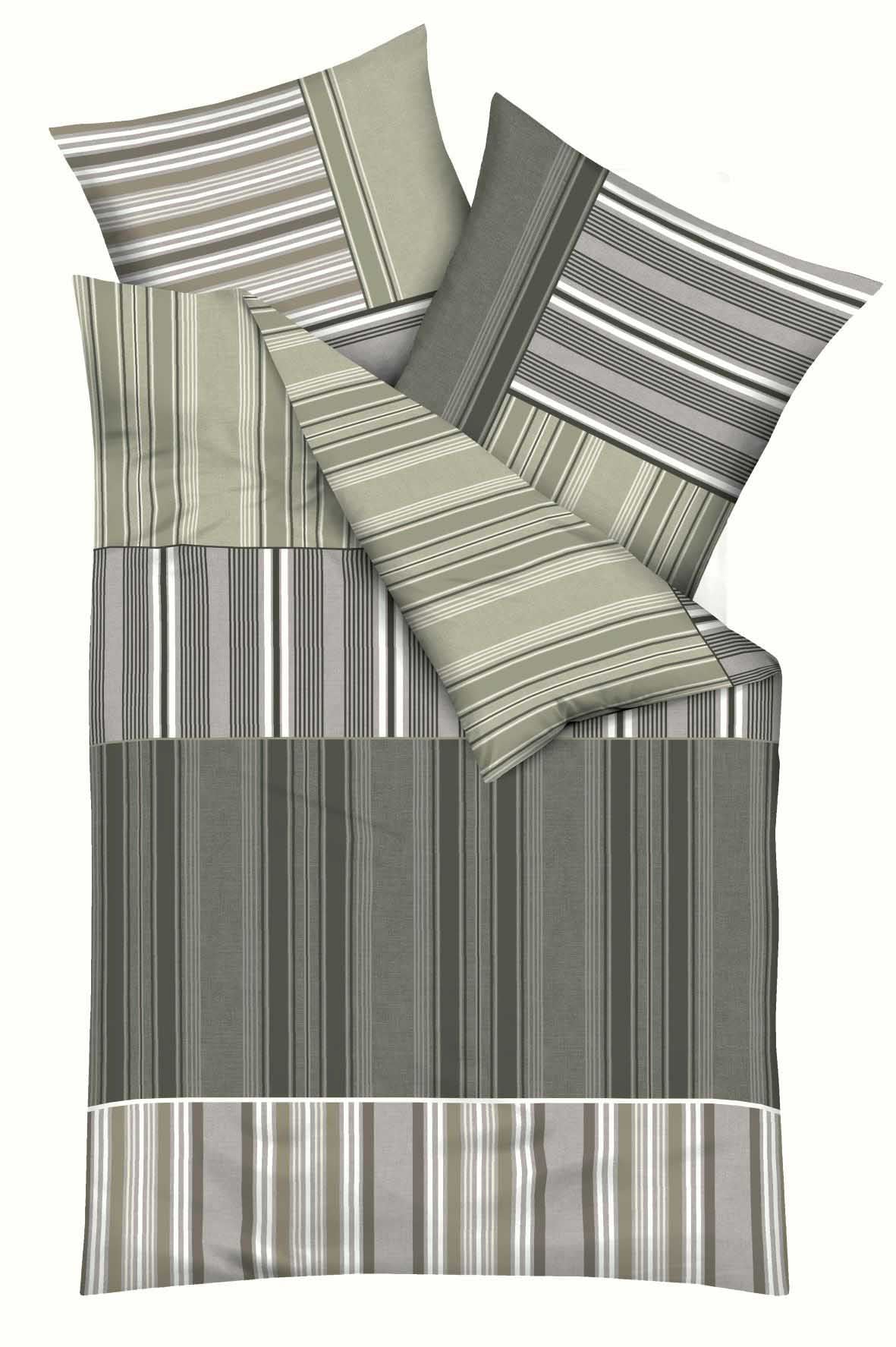 Kaeppel Mako Satin Bettwäsche Sandro 135x200 #farbe_olivguen