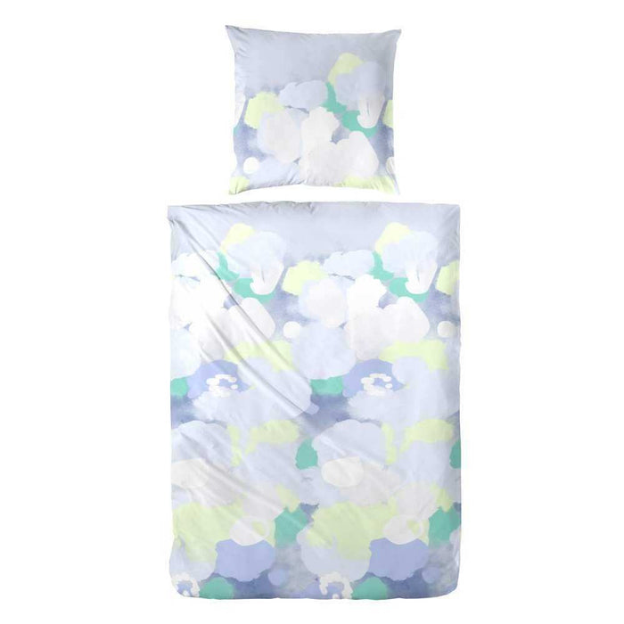 Hahn Baumwoll Satin Bettwäsche #farbe_hellblau