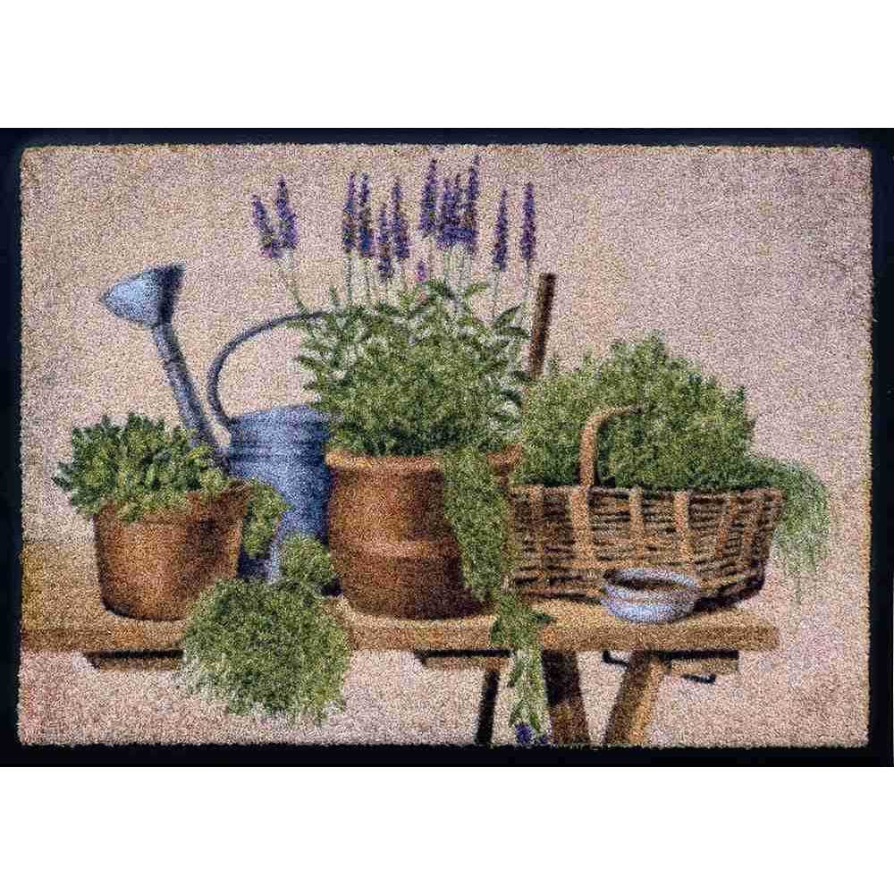 Akzente Fußmatte Garden Herbs #farbe_gruen