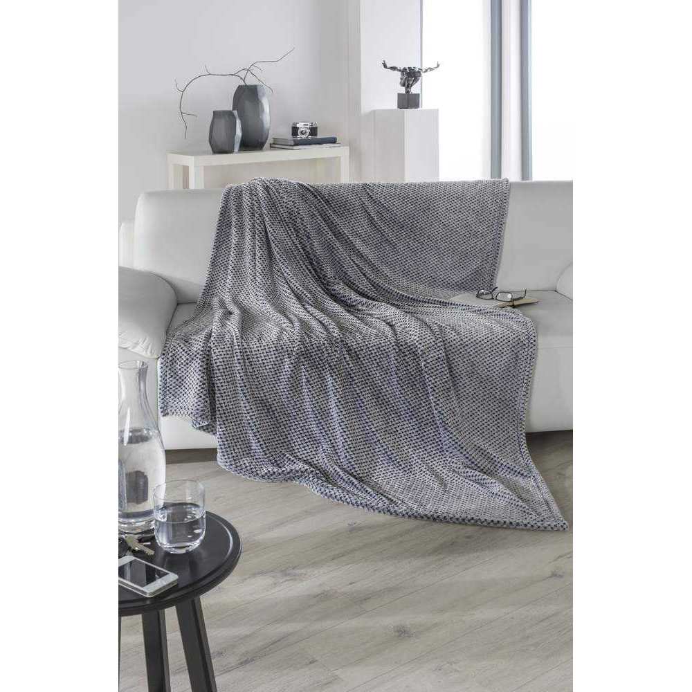 Rally-Fashion Wohndecke Amelie 150x200 cm Schwarz Weiß