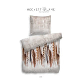 HnL Flanell Bettwäsche Kors Braun 135x200 cm + 80x80 cm