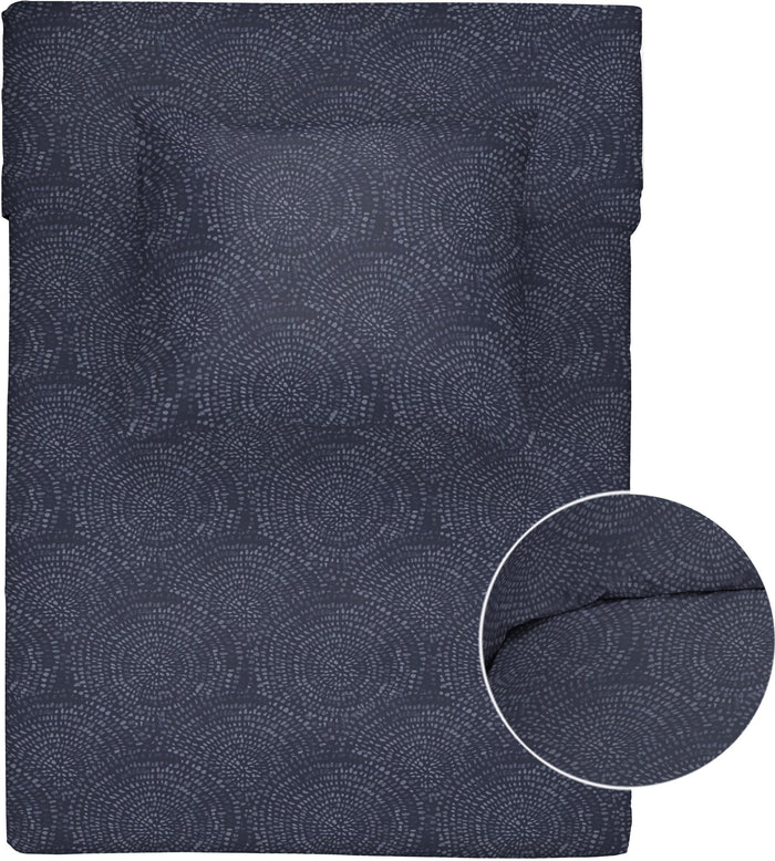 Walra Flanell Bettwäsche Winter Curves Blau #farbe_blau