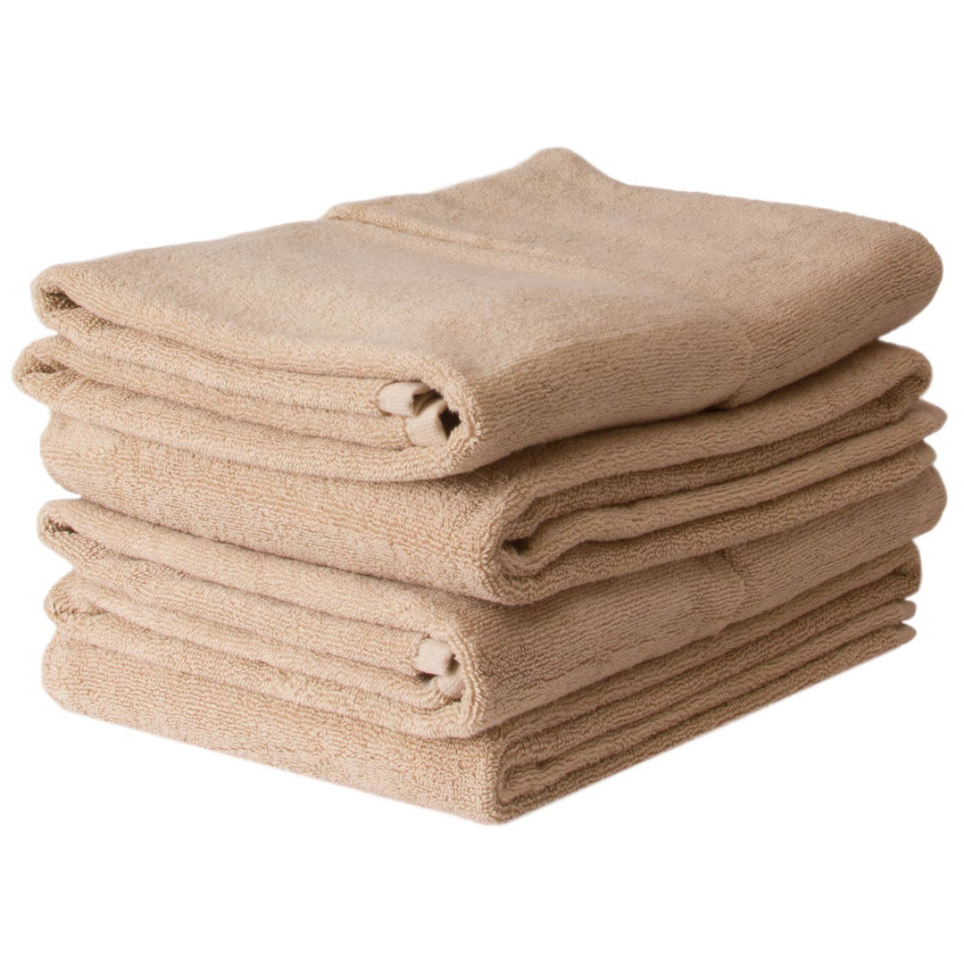 6 tlg. Baumwolle Handtuch-Set #farbe_beige