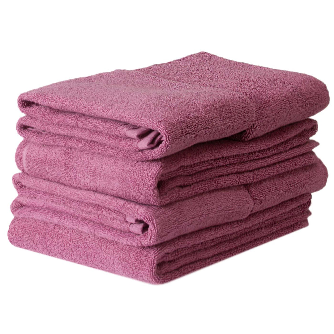 6 tlg. Baumwolle Handtuch-Set #farbe_mauve