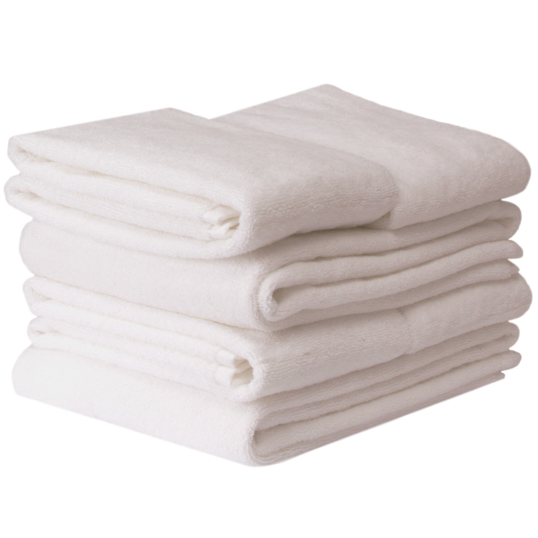6 tlg. Baumwolle Handtuch-Set #farbe_weiss