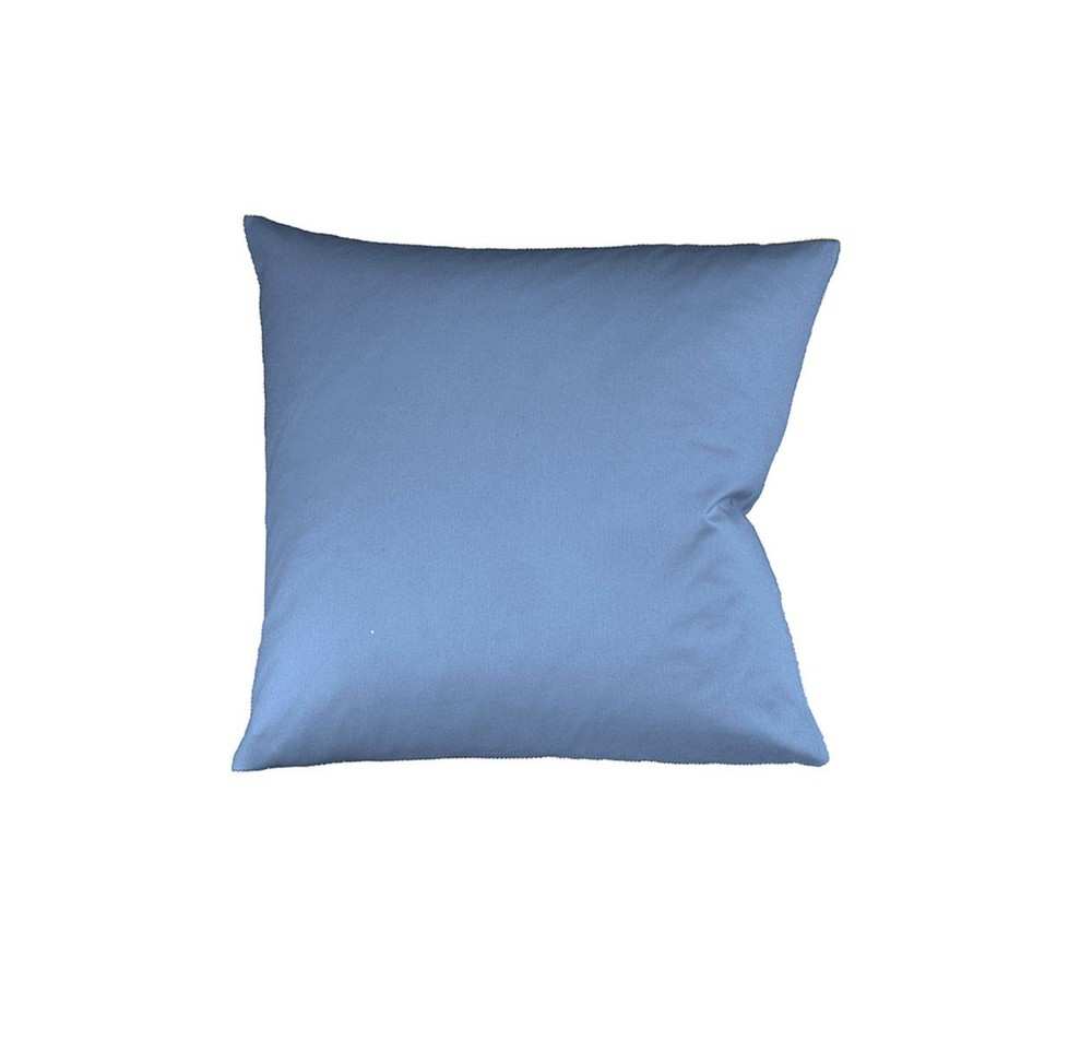 fleuresse Colours Mako-Satin Kissenbezug Uni – 100 % Baumwolle, seidig-glatt & hautfreundlich