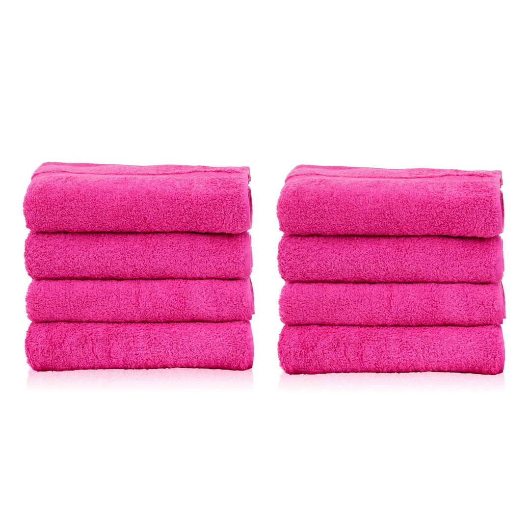 8 tlg. Handtuch Spar Set - etérea Basic - Farbe Pink