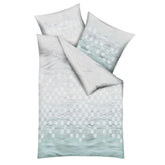 Kaeppel Biber Bettwäsche Domino Kariert Hellblau 135x200 cm + 80x80 cm