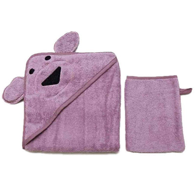 etérea 100% Baumwolle Baby Kapuzenhandtuch #farbe_lila