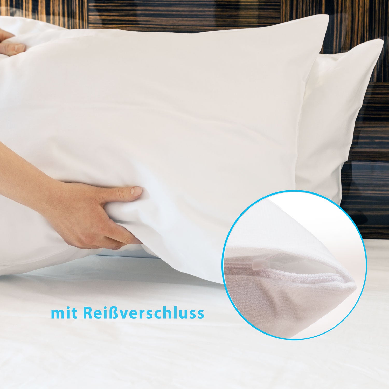 etérea Mikrofaser Wasserdichte Kissenhülle Agnes 30x50 cm