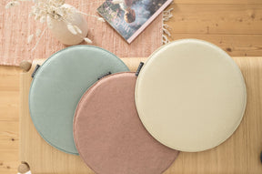 Magma Sitzkissen Avaro Uni rund 35cm - Baumwoll-Mischung