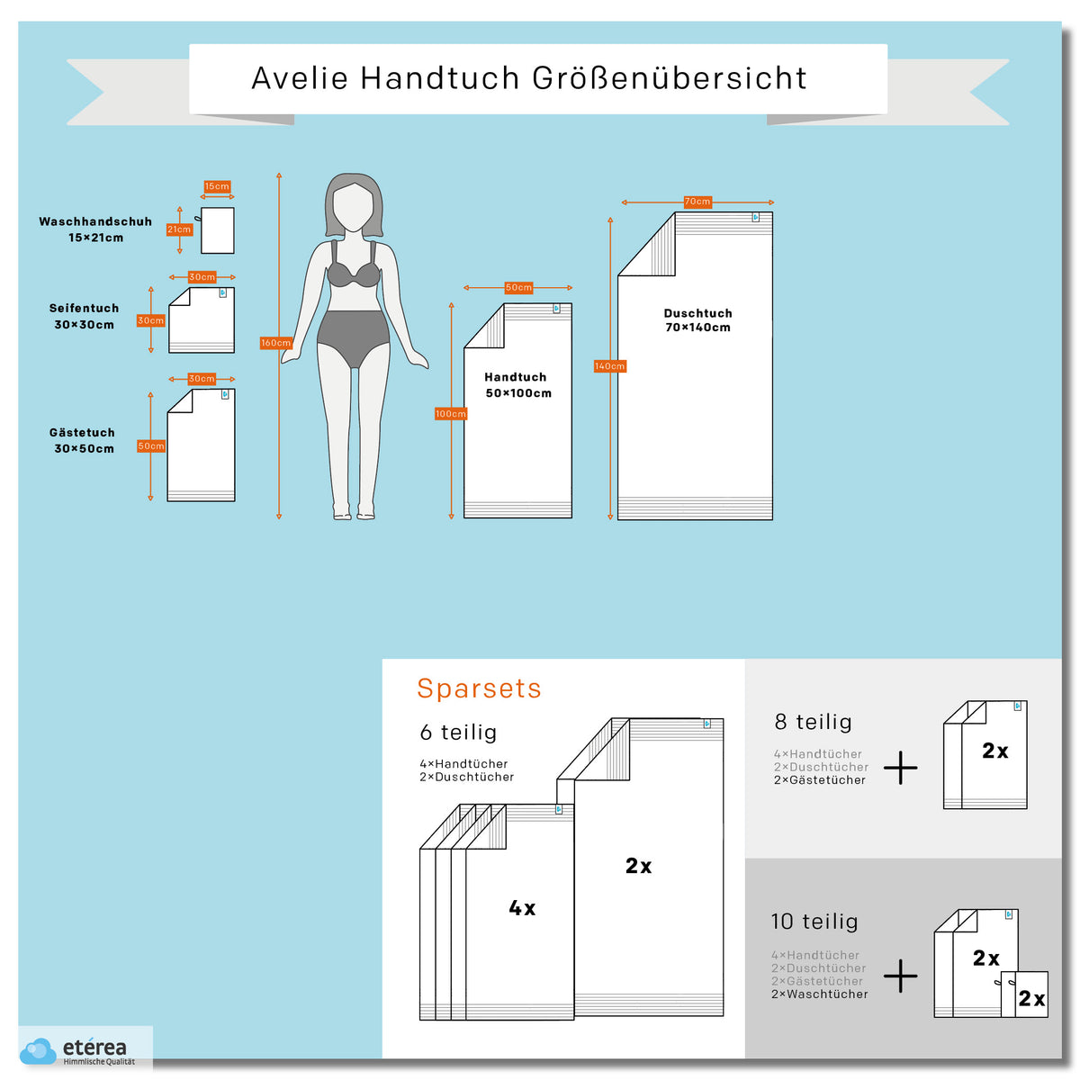 etérea Handtuch-Set Serie Avelie