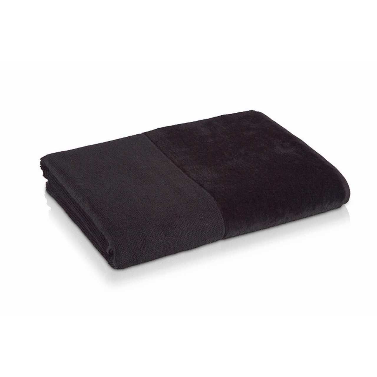 möve Handtuch Uni Bamboo Luxe Veloursbordüre Weiss